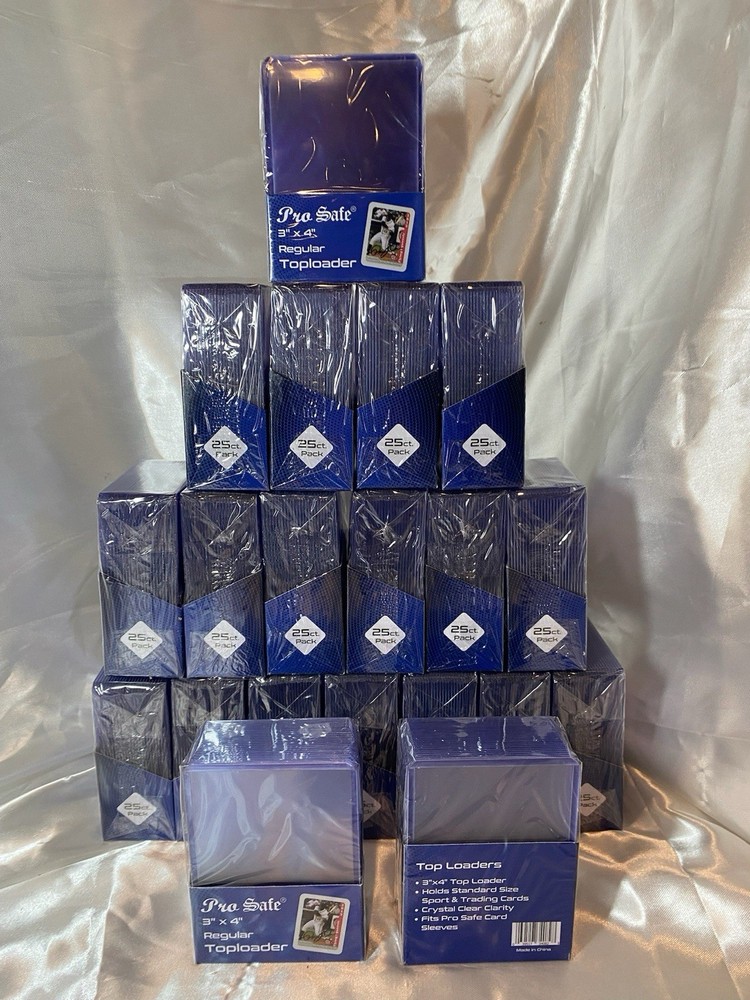 Lot Of 20! 25ct Pro-Safe Regular Toploaders – Standard Size Trading Card Holders