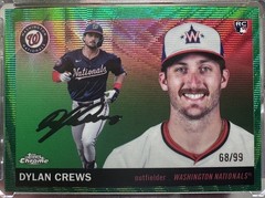 2025 MLB Topps Chrome Platinum – Dylan Crews RC Green Shimmer Refractor /99