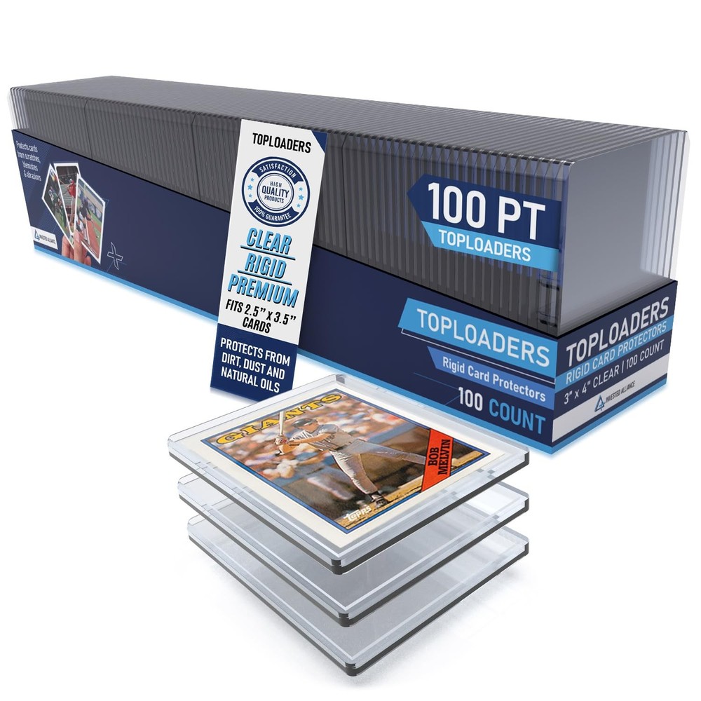 Premium Top Loaders for Cards Case Pack | Hard Top Loader Trading Card Sleeve…