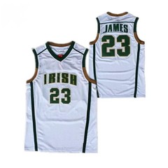 Throwback L James #23 High School Basketball Jerseys Men Stitched Name Number