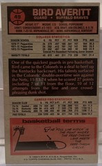 1976-77 Topps – Bird Averitt #49 Buffalo Braves