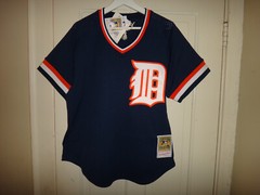 Alan Trammell 1984 Detroit Tigers MLB Mitchell & Ness Men&rsquo;s Authentic BP Jersey