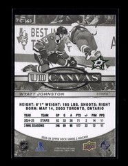 2025-26 Upper Deck UD Canvas Black & White #C-153 Wyatt Johnston