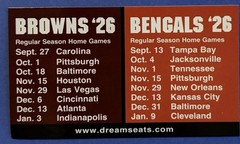 2026 OHIO STATE BUCKEYES /Bengals /BROWNS Schedule 🏈 Football Sked NFL COOL