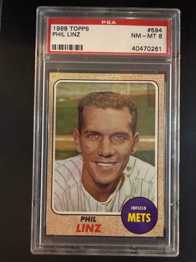 #594 Phil Linz 1968 Topps New York Mets sports