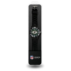 Green Bay Packers Men&rsquo;s Black watch – Packers Gifts for Men – NFL Spirit Watch