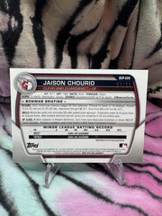 Jaison Chourio – #39/99 – GREEN SHIMMER REFRACTOR – 2023 Bowman Chrome – BCP226