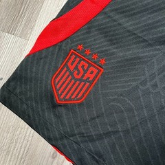 Nike USA USMNT Stadium Away Black Red Soccer Football Training Shorts Size L