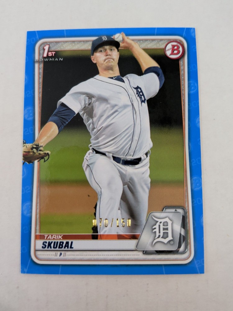 2020 Bowman Tarik Skubal 1st Bowman Blue Paper Parallel #ed 70/150!