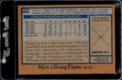 1978 Topps #453 Doug Flynn New York Mets – Nice Card