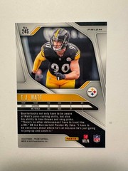 2024 Panini Prizm – T.J. Watt #245 Red White & Blue Prizm – Pittsburgh Steelers