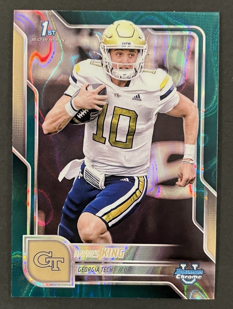 2025 Bowman University Chrome #142 Haynes King 1st Bowman Teal Lava Refractor