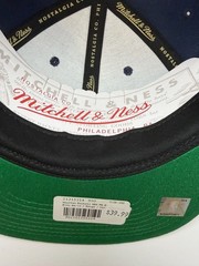 Mitchell & Ness Houston Rockets Hardwood Classics Navy and Red Core Side Snapbac