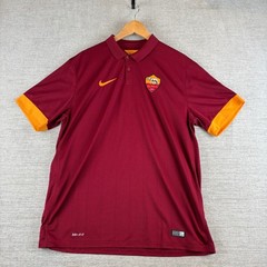 AS Roma 2014 2015 Nike Home Jersey Football Soccer Polo Shirt Men XL Serie A Kit