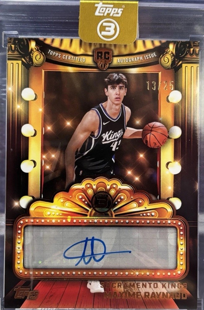 2025-26 Topps 3 Maxime Raynaud 13/25 Autograph Next Feature NF-MR