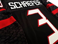 NWT-S * MATTHEW SCHAEFER #3 TEAM CANADA BLK/3rd LICENSED IIHF NIKE HOCKEY JERSEY