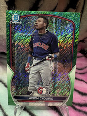Jaison Chourio – #39/99 – GREEN SHIMMER REFRACTOR – 2023 Bowman Chrome – BCP226