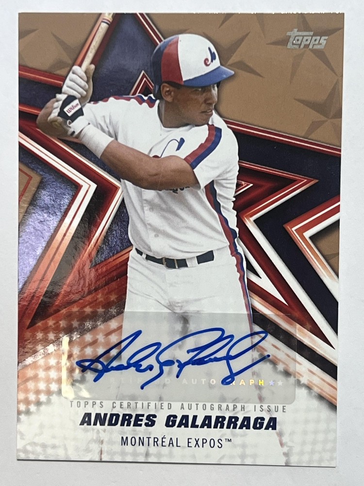 2026 Topps #91B2-AGA Andres Galarraga 1991 Topps Autographs Gold #/50