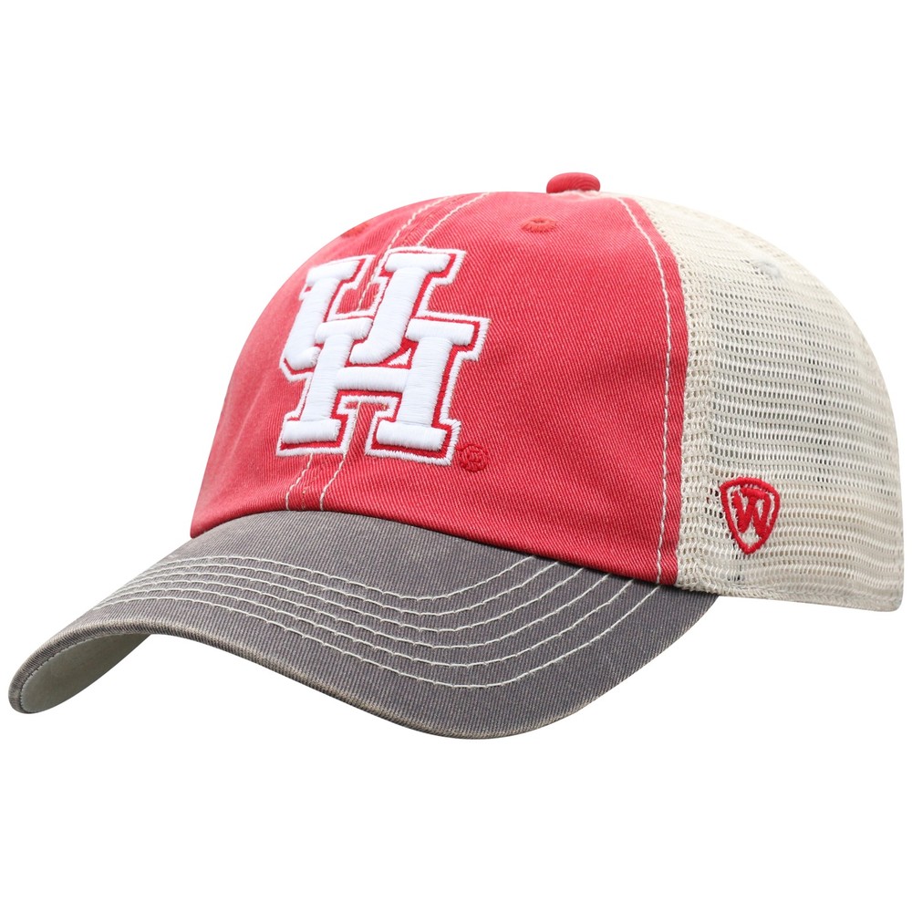 Men&rsquo;s Top of the World Red Houston Cougars Offroad Trucker Snapback Hat