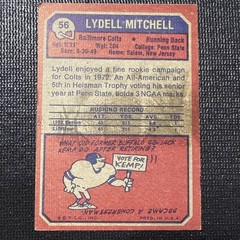 1973 Topps – Lydell Mitchell #56 (RC) Colts