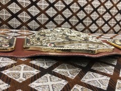 NWA BIG GOLD Championship Title belt Belt Multi Layered 8mm Zinc 3D