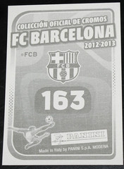 2012-13 Panini FC Barcelona Stickers Lionel Messi Autografo Base #163 2013