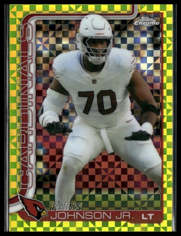 2025 Topps Chrome Football Lime Green X-Fractor