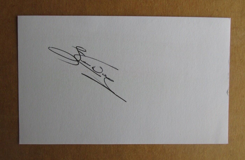 STAN WALL SIGNED AUTOGRAPH 3X5 INDEX CARD MLB 1975-77 LOS ANGELES DODGERS