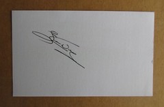STAN WALL SIGNED AUTOGRAPH 3X5 INDEX CARD MLB 1975-77 LOS ANGELES DODGERS