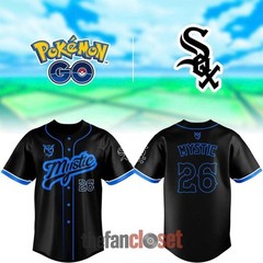 Custom Name – WhiteSox Pokmon Go Night Team Mystic Giveaway Jersey – All Size