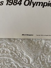 Vintage Billy Al Bengston 1984 Los Angeles Olympic Poster 24&Prime; x 36&Prime; Rare