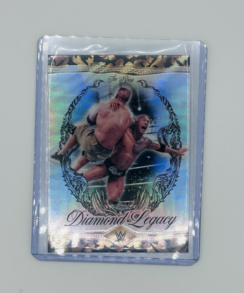 2026 Topps Chrome WWE The Rock Diamond Legacy #RDL-24