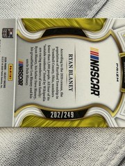 Ryan Blaney 2026 Panini Select (SP,SN) Red & Blue Prizm #’d 202/249 Team Penske