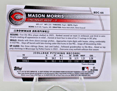 2025 Bowman Draft Chrome Mason Morris #BDC-66 Laser Refractor