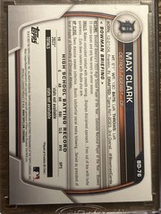 2023 Bowman Draft – Max Clark #BD-76 Aqua & Pink Gradient /199 (RC)