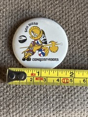 Vinatge 1960s/70s San Diego Conquistadors ABA Basketball Fridge Magnet