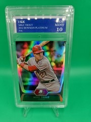 2012 Bowman Platinum – Mike Trout #16 Gold Gem Mint 10