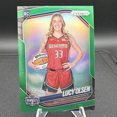 2025 Panini Prizm WNBA – Rookie Variation Lucy Olsen #145 Green Prizm (RC)
