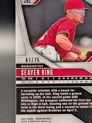 2025 Panini Prizm Baseball Seaver King #282 Blue Pulsar Prizm /75 Nationals