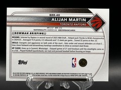 Alijah Martin 2025-26 Bowman Chrome Red Rookie Variation #BRR-40 RC Raptors