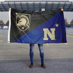 Army vs Navy House Divided 3×5 Flag Banner