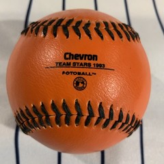 San Francisco Giants Logo Orange 1993 Chevron Team Stars Souvenir Baseball Ball