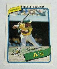 1980 Topps Baseball Compete Set 1-726 Rickey Henderson Rookie #482
