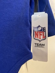 Buffalo Bills Baby One Piece Bodysuit 2 Pack NFL Newborn 3-6m White Blue Red NWT