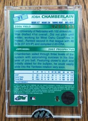 Joba Chamberlain RC Refractor sealed uncirculated 2007 eTopps #d /999