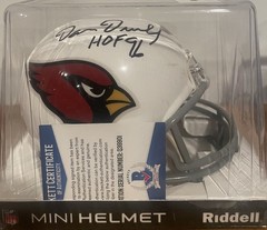 DAN DIERDORF Signed CARDINALS Mini Helmet Autograph HOF BECKETT COA