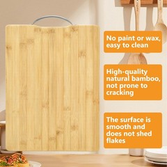 Cutting Board-Cutting Boards for 14.2&Prime;L x 0.8&Prime;W, Natural Bamboo