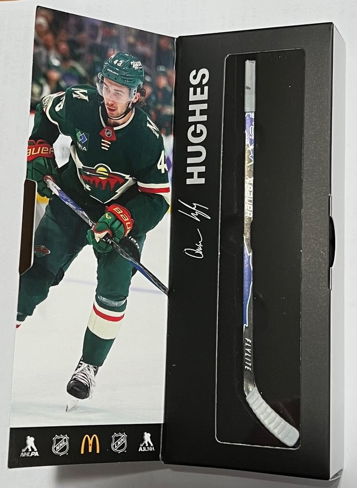 QUINN HUGHES – 2026 McDonald&rsquo;s Star Sticks Collectible – Minnesota Wild
