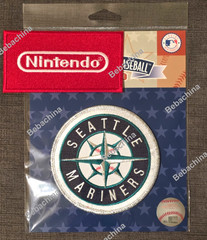 Nintendo Patch Seattle Mariners Ad PATCH Jersey Patch + Mariners Sleeve Patch