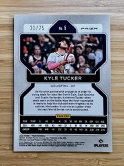 2022 Panini Prizm – Kyle Tucker #5 Power Plaid Prizm 31/75 Houston Astros